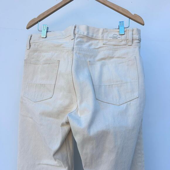Blackhorse Lane Ateliers Men’s NW8 Ecru Organic Cotton Jeans White 34 x 33 Pants - Picture 8 of 13